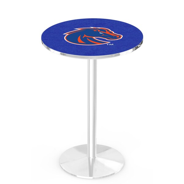 Holland Bar Stool Co 36" Chrome Boise State Pub Table - L214C3628BOISES