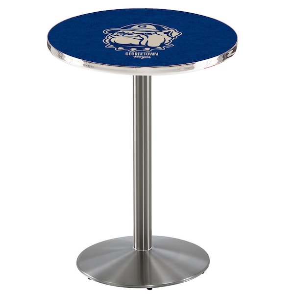 Holland Bar Stool Co 36" Stainless Steel Georgetown Pub Table - L214S3628GRGTWN