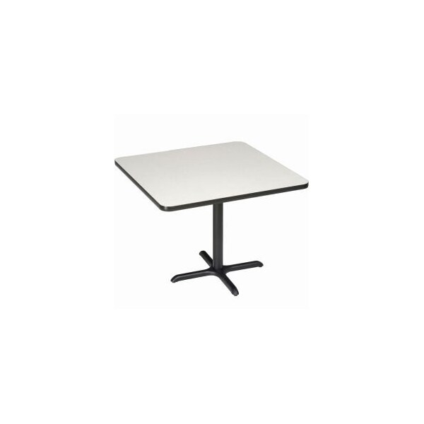 National Public Seating Interion 36" Square Counter Height Restaurant Table, Gray - 695807GY