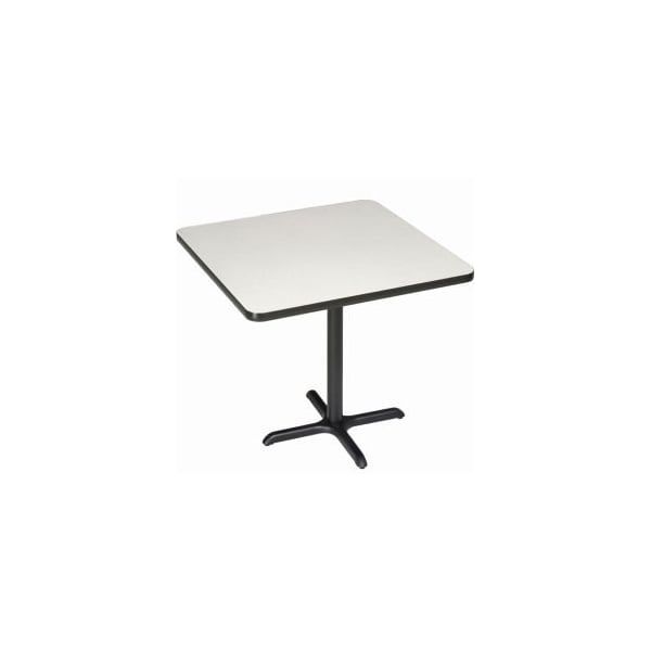 National Public Seating Interion 36" Square Bar Height Restaurant Table, Gray - 695808GY