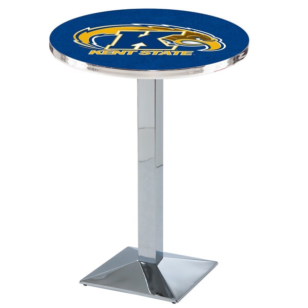 Holland Bar Stool Co 36" Chrome Kent State Pub Table - L217C3628KENTST