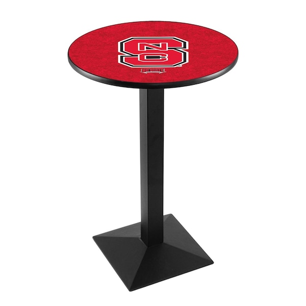 Holland Bar Stool Co 42" Blk Wrinkle North Carolina State Pub Table - L217B4228NCARST