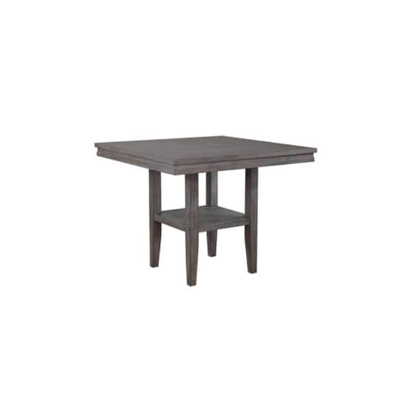 Sunset Trading Shades of Gray Square Pub Table with Shelf - DLU-EL4545C