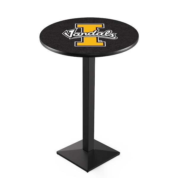 Holland Bar Stool Co 36" Blk Wrinkle Idaho Pub Table, 36" dia. Top - L217B3636IDAHOU