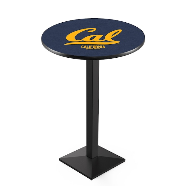 Holland Bar Stool Co 42" Blk Wrinkle Cal Pub Table, 36" dia. Top - L217B4236CAL-UN