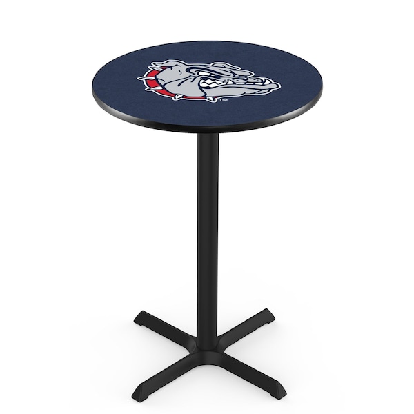 Holland Bar Stool Co 36" Blk Wrinkle Gonzaga Pub Table, 36" dia. Top - L211B3636GONZGA