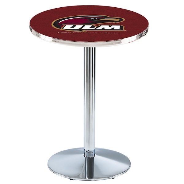 Holland Bar Stool Co 42" Chrome Louisiana-Monroe Pub Table - L214C4228LA-MON