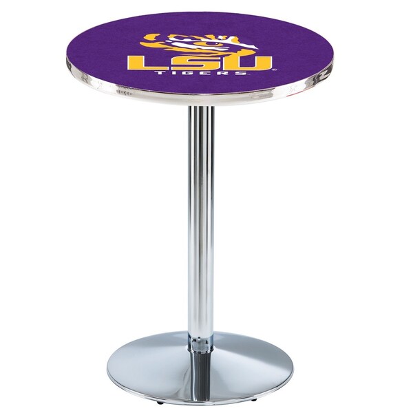 Holland Bar Stool Co 42" Chrome Louisiana State Pub Table - L214C4228LASTUN