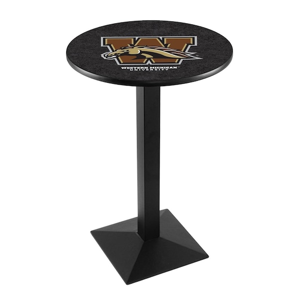 Holland Bar Stool Co 42" Blk Wrinkle Western Michigan Pub Table - L217B4228WESTMI
