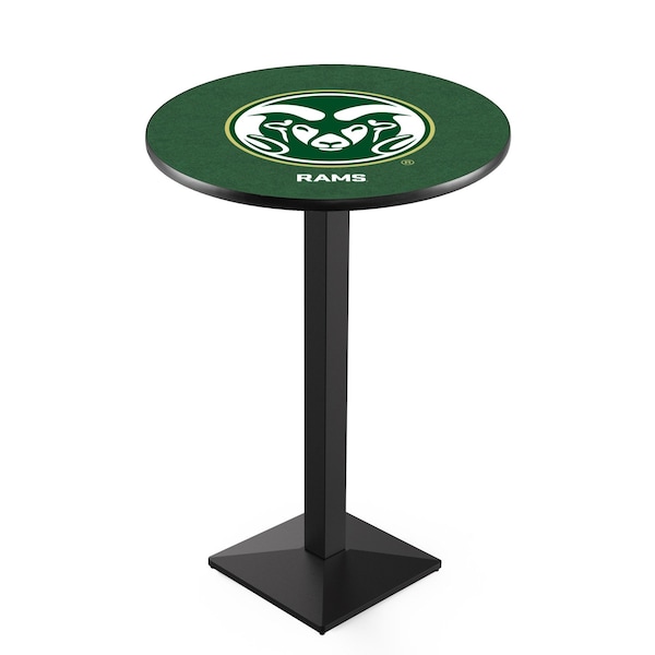 Holland Bar Stool Co 42" Blk Wrinkle Colorado State Pub Table, 36" dia. Top - L217B4236COLOST