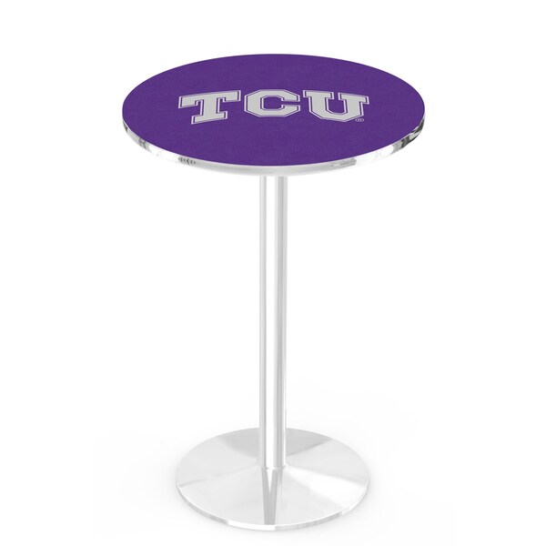 Holland Bar Stool Co 42" Chrome TCU Pub Table - L214C4228TEXCHR