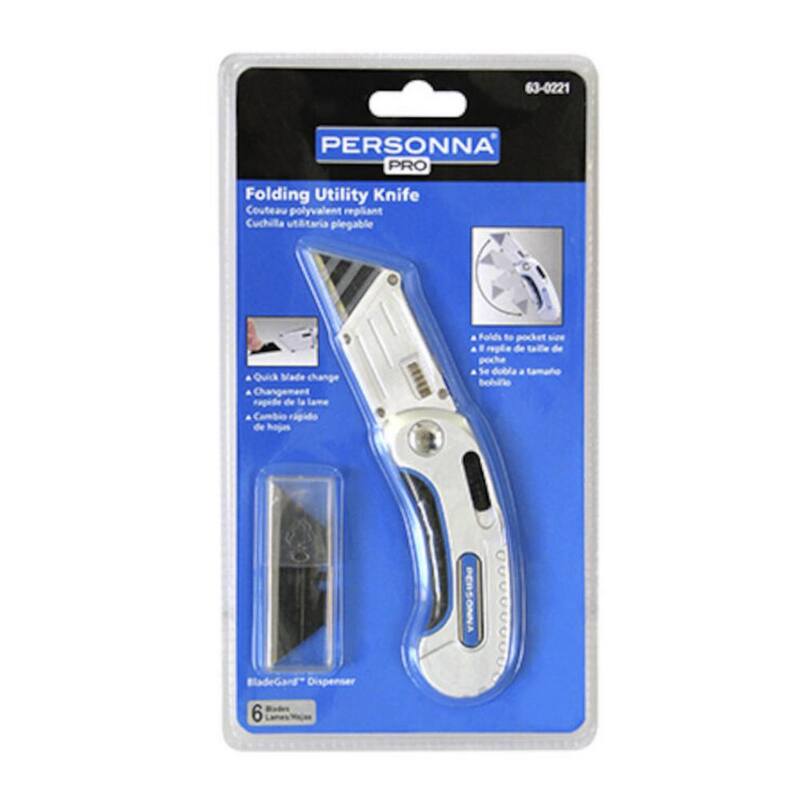 Personna Personna Folding Utility Knife with 6 Blades - 63-0221-0000