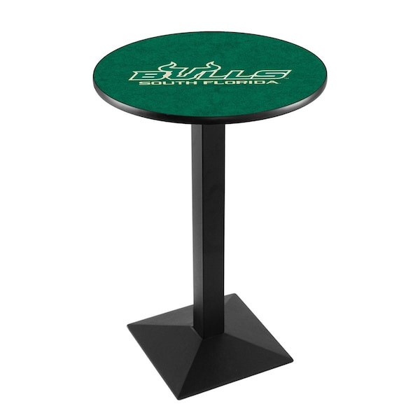 Holland Bar Stool Co 36" Blk Wrinkle South Florida Pub Table, 36" dia. Top - L217B3636SOUFLA