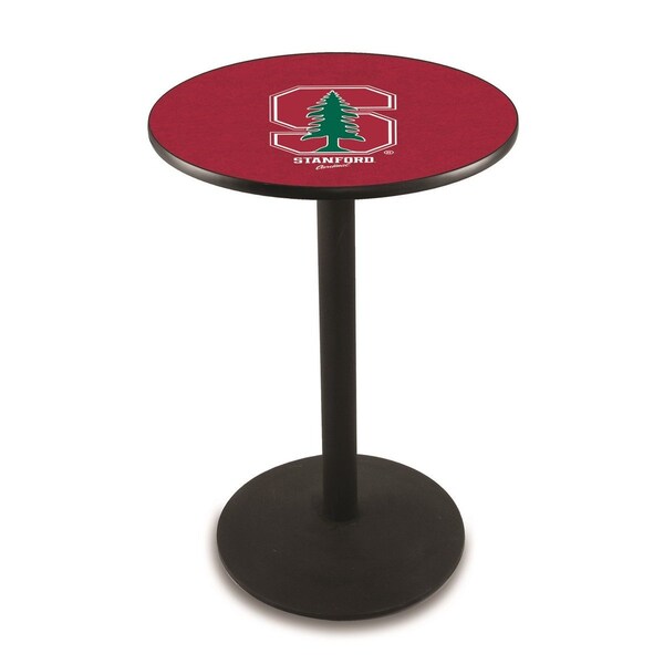 Holland Bar Stool Co 42" Blk Wrinkle Stanford Pub Table, 36" dia. Top - L214B4236STNFRD