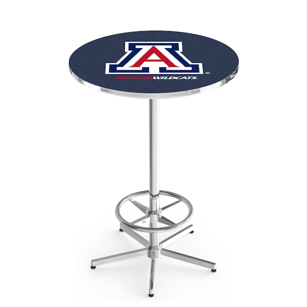 Holland Bar Stool Co 42" Chrome Arizona Pub Table - L216C4228ARIZUN