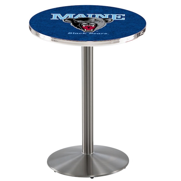 Holland Bar Stool Co 36" Stainless Steel Maine Pub Table, 36" dia. Top - L214S3636MAINEU