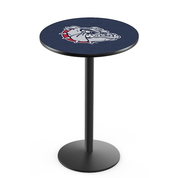 Holland Bar Stool Co 42" Blk Wrinkle Gonzaga Pub Table, 36" dia. Top - L214B4236GONZGA