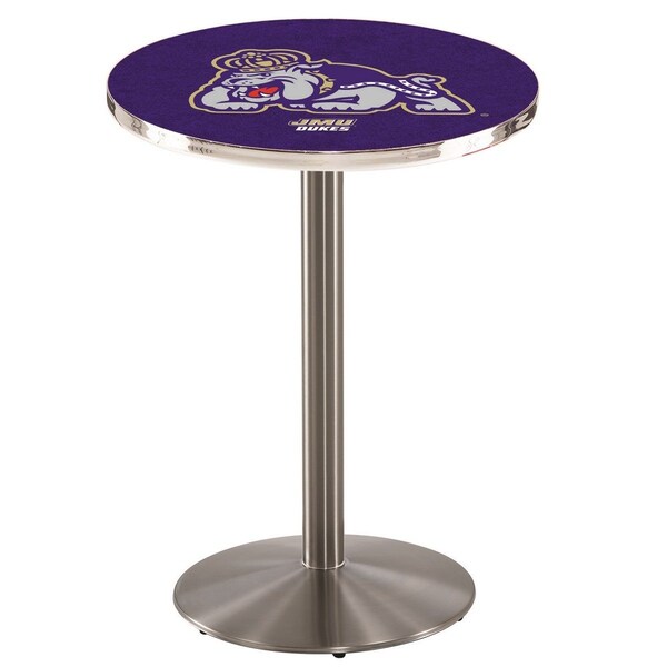 Holland Bar Stool Co 42" Stainless Steel James Madison Pub Table, 36" dia. Top - L214S4236JMSMAD