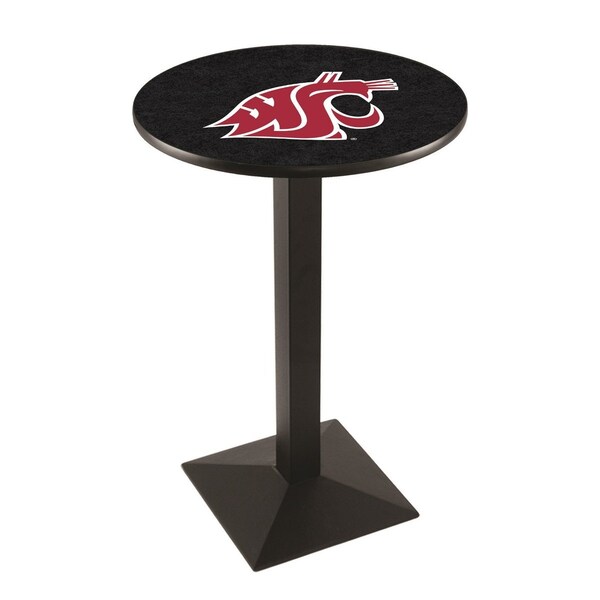Holland Bar Stool Co 42" Blk Wrinkle Washington State Pub Table, 36" dia. Top - L217B4236WASHST