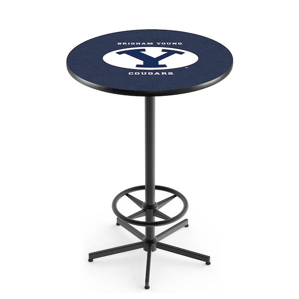 Holland Bar Stool Co 42" Black Brigham Young Pub Table - L216B4228BRIGYN