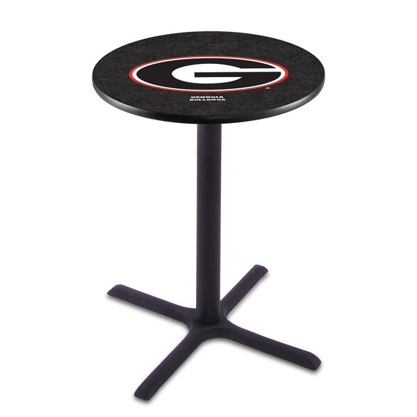 Holland Bar Stool Co 42" Blk Wrinkle Georgia "G" Pub Table - L211B4228GA-G