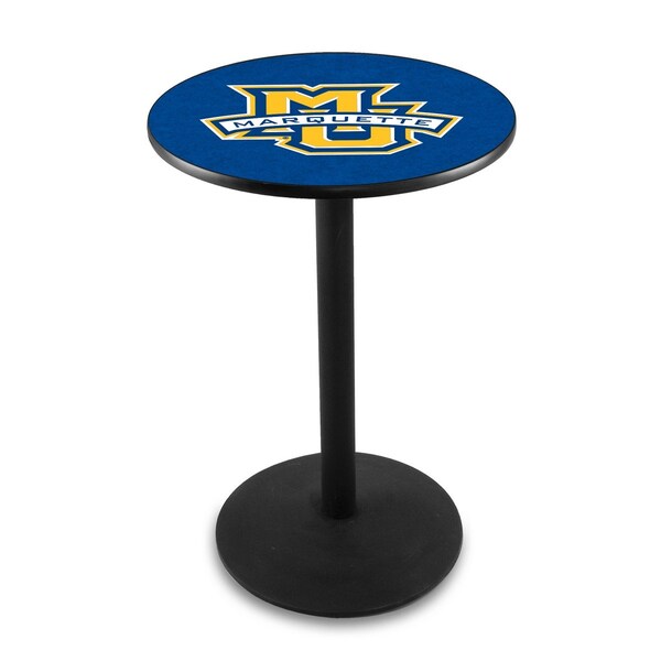 Holland Bar Stool Co 36" Blk Wrinkle Marquette Pub Table - L214B3628MRQTTE