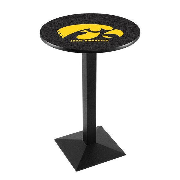 Holland Bar Stool Co 36" Blk Wrinkle Iowa Pub Table - L217B3628IOWAUN
