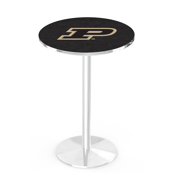 Holland Bar Stool Co 36" Chrome Purdue Pub Table, 36" dia. Top - L214C3636PURDUE