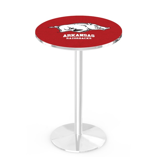 Holland Bar Stool Co 36" Chrome Arkansas Pub Table - L214C3628ARKNUN