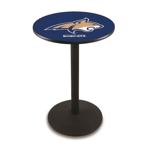 Holland Bar Stool Co 42" Blk Wrinkle Montana State Pub Table, 36" dia. Top - L214B4236MONTST