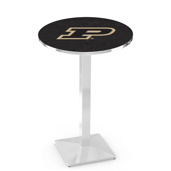 Holland Bar Stool Co 36" Chrome Purdue Pub Table, 36" dia. Top - L217C3636PURDUE
