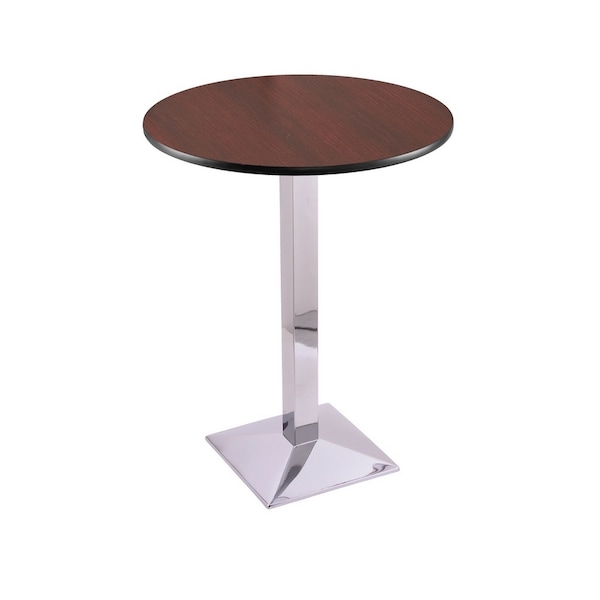 Holland Bar Stool Co 42" 217 Chrome Table, 30" dia. Top - 21742CH30R