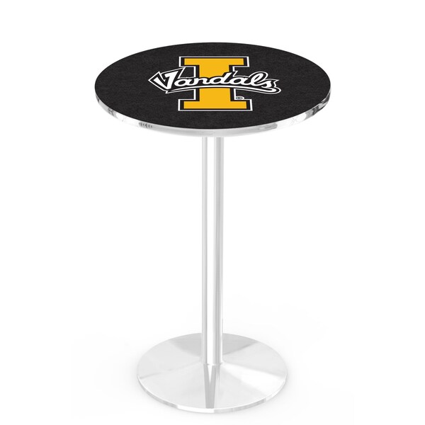 Holland Bar Stool Co 42" Chrome Idaho Pub Table, 36" dia. Top - L214C4236IDAHOU