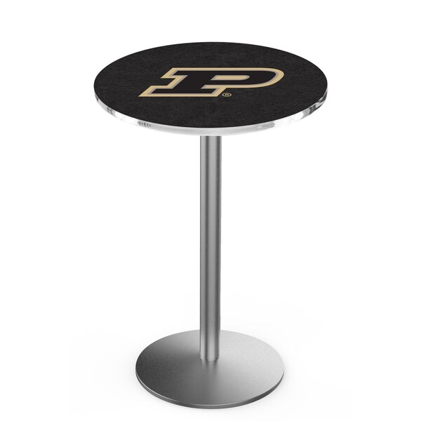 Holland Bar Stool Co 36" Stainless Steel Purdue Pub Table, 36" dia. Top - L214S3636PURDUE