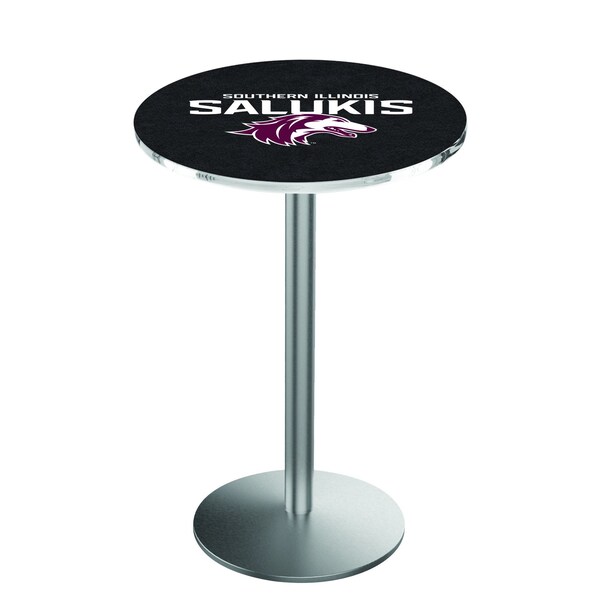 Holland Bar Stool Co 36" Stainless Steel Southern Illinois Pub Table, 36" dia. Top - L214S3636SOUILL