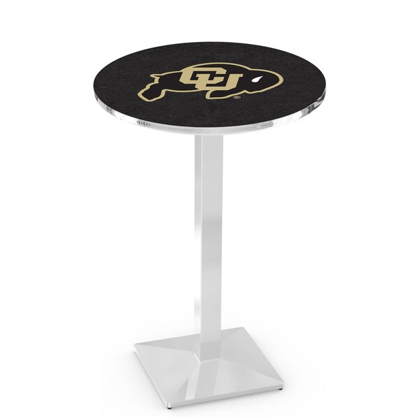 Holland Bar Stool Co 42" Chrome Colorado Pub Table, 36" dia. Top - L217C4236COLOUN