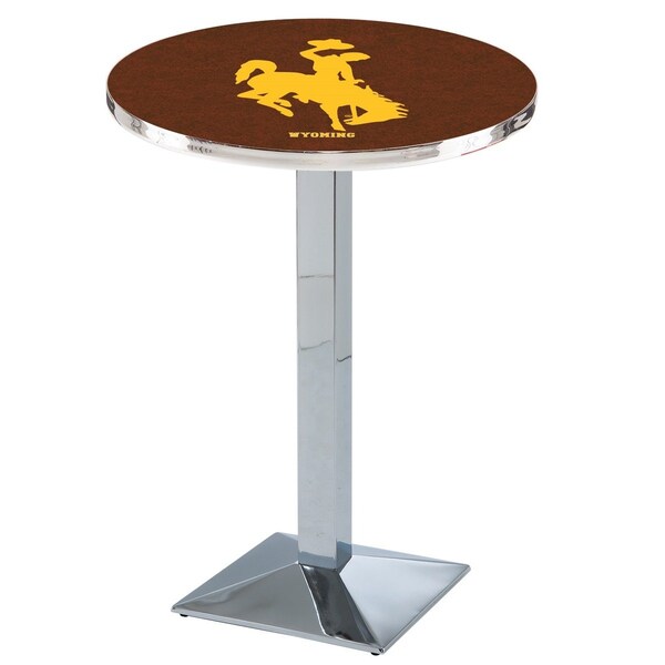 Holland Bar Stool Co 42" Chrome Wyoming Pub Table, 36" dia. Top - L217C4236WYMNG