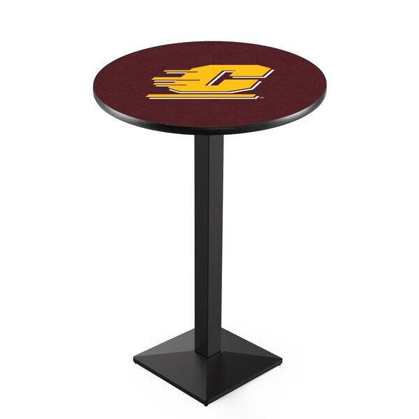 Holland Bar Stool Co 42" Blk Wrinkle Central Michigan Pub Table - L217B4228CENMIC