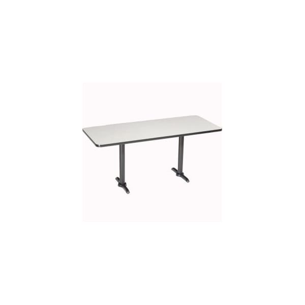 National Public Seating Interion Counter Height Restaurant Table, 60"L x 30"W, Gray - 695799GY