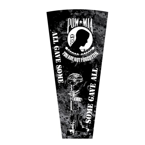 Holland Bar Stool Co Lighted 42" Black POW/MIA Pub Table - L218B42POWMIA36RPOWMIA