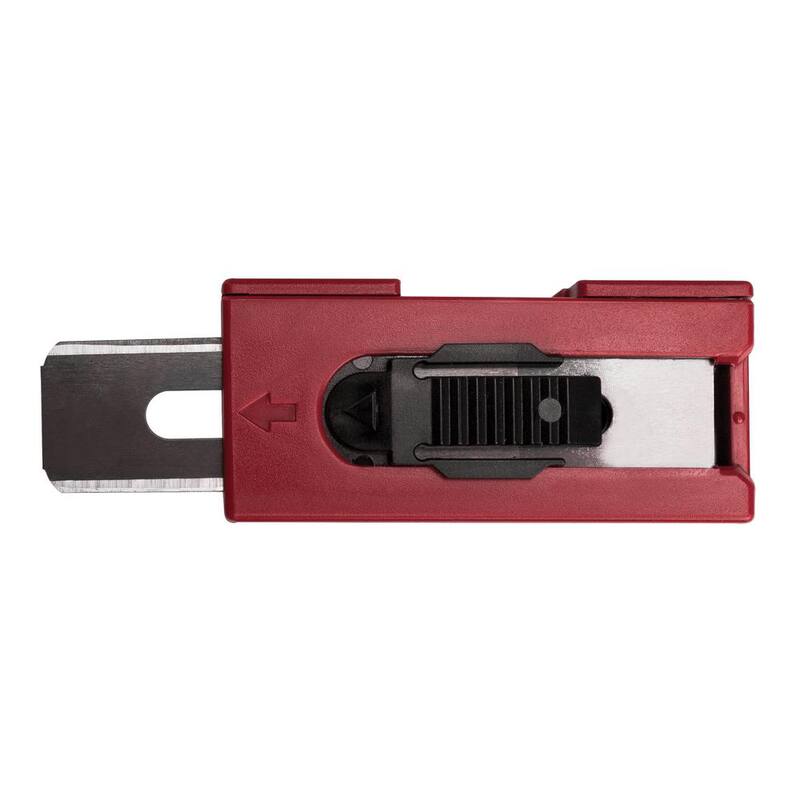 Roberts Square-End Carbon Steel Carpet Blades and Quick Blade Dispenser with Used Blade Storage (100-Pack) - 10-493