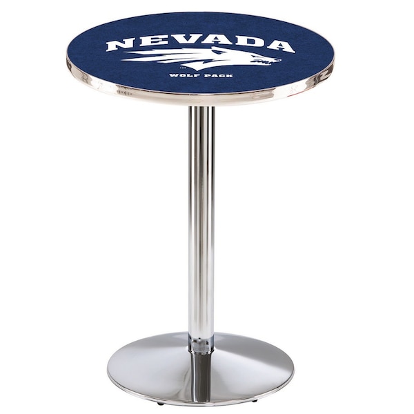 Holland Bar Stool Co 42" Chrome Nevada Pub Table - L214C4228NEVAUN