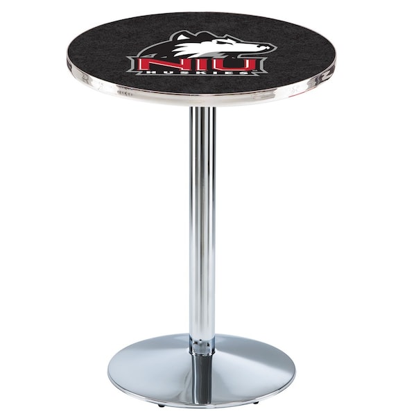 Holland Bar Stool Co 36" Chrome Northern Illinois Pub Table - L214C3628NORILL