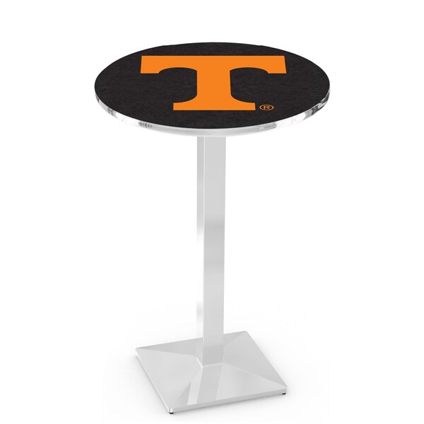 Holland Bar Stool Co 36" Chrome Tennessee Pub Table, 36" dia. Top - L217C3636TENNES