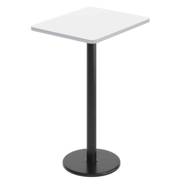 Flash Furniture Rectangle 30 in L, 24 in W, White - XU-WHTB-2430-TR18B-GG