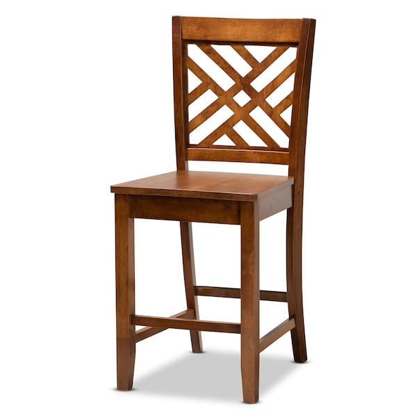 Baxton Studio Caron Modern and Contemporary Walnut Brown Finished Wood 5-Piece Pub Set - 187-11433-10903-ZORO