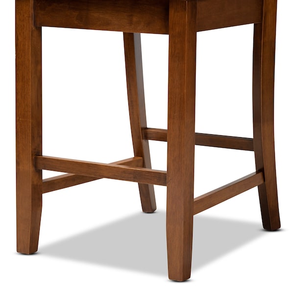 Baxton Studio Caron Modern and Contemporary Walnut Brown Finished Wood 5-Piece Pub Set - 187-11433-10903-ZORO