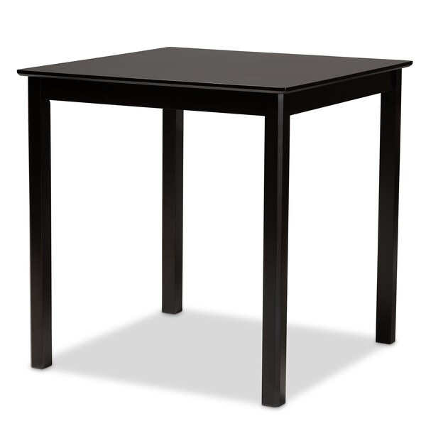 Baxton Studio Nicolette Modern and Contemporary Sand Fabric and Dark Brown Finished Wood 5-Piece Pub Set - 179-11422-9776-ZORO