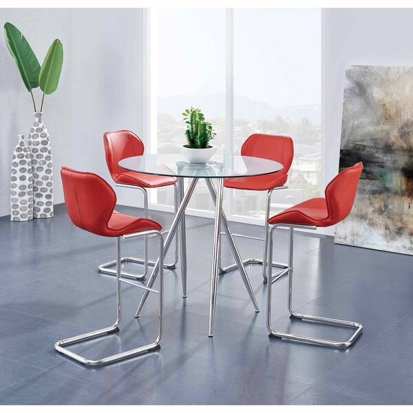 Global Furniture Usa Contemporary  D1503Bt  +  D1446Bs Red - 2793