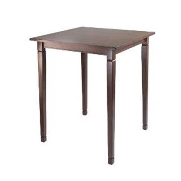 Winsome Trading Kingsgate High Table Tapered Legs - Antique Walnut - 94634